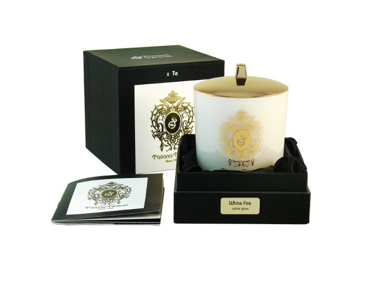 TizianaTerenzi White Fire White Glass Lid Candle Base