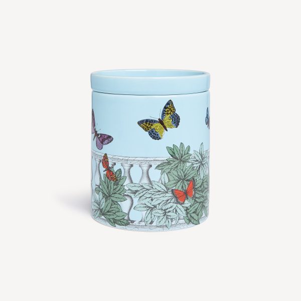 NEL Mentre Large Scented Candle Farfalle Balaustra - Fragrance Giardino Segreto