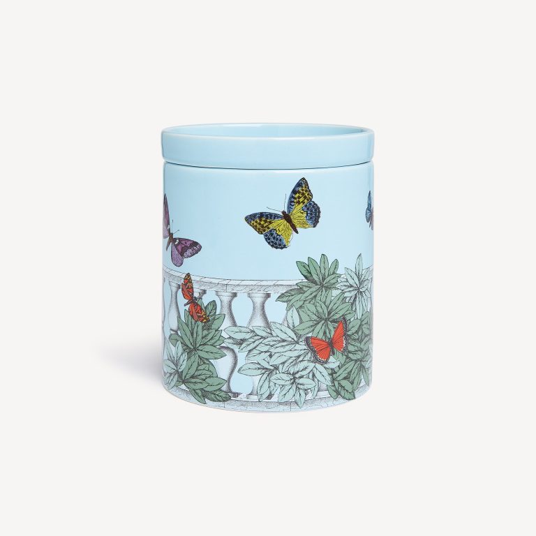 NEL Mentre Large Scented Candle Farfalle Balaustra - Fragrance Giardino Segreto