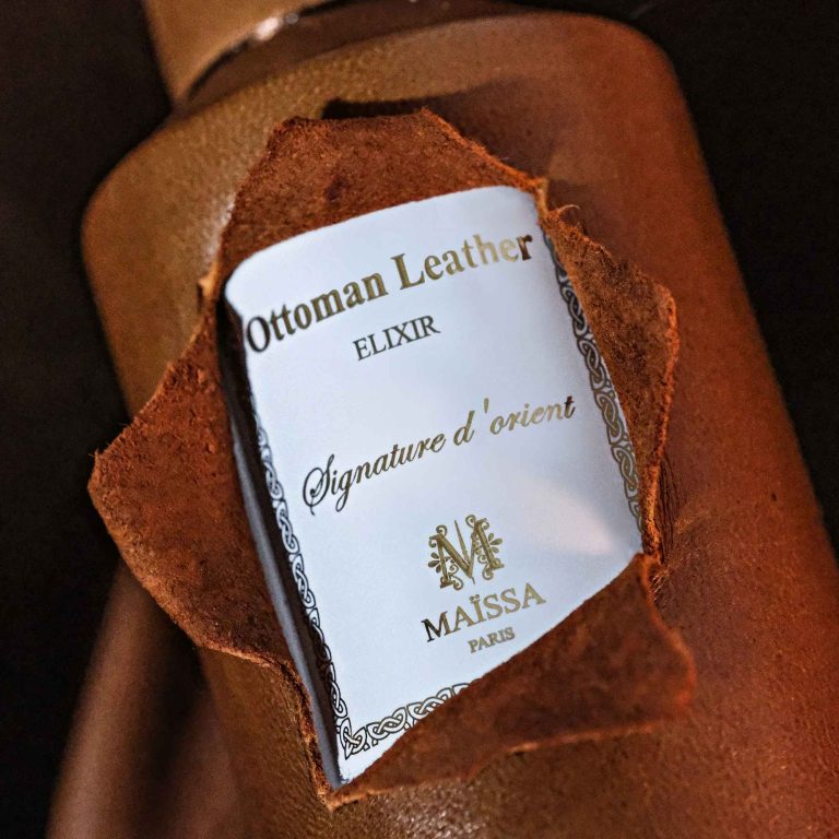 Maïssa Ottoman Leather Elixir - Maison Maissa
